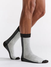 Load image into Gallery viewer, Ambra Men's Two Tone Crew Sock