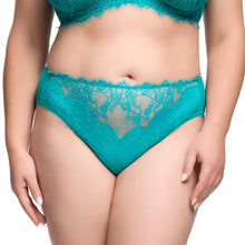 Load image into Gallery viewer, Dita Von Teese - Zsa Zsa Hi Cut Brief - Peacock