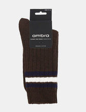 Load image into Gallery viewer, Ambra Men's Chunky Rib Crew Sock