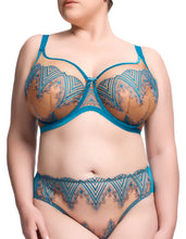 Load image into Gallery viewer, Dita Von Teese Fortunia UW Bra - Mosaic Blue
