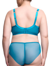 Load image into Gallery viewer, Dita Von Teese Fortunia Hi Cut Brief - Mosaic Blue