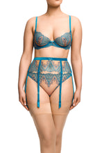 Load image into Gallery viewer, Dita Von Teese Fortunia Plunge UW Bra - Mosaic Blue