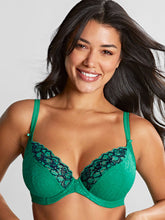 Load image into Gallery viewer, Panache Envy Plunge Bra - Emerald Leopard
