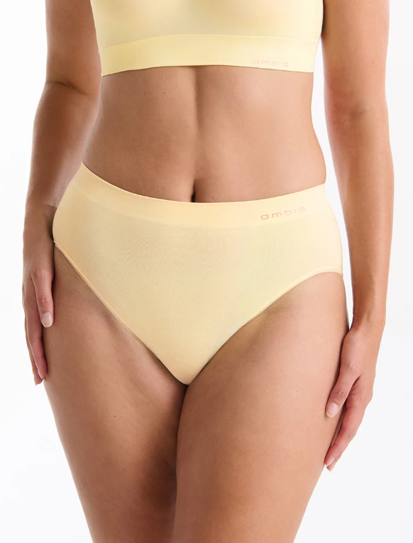 Ambra Bondi Bare Hi Cut Brief - Meringue