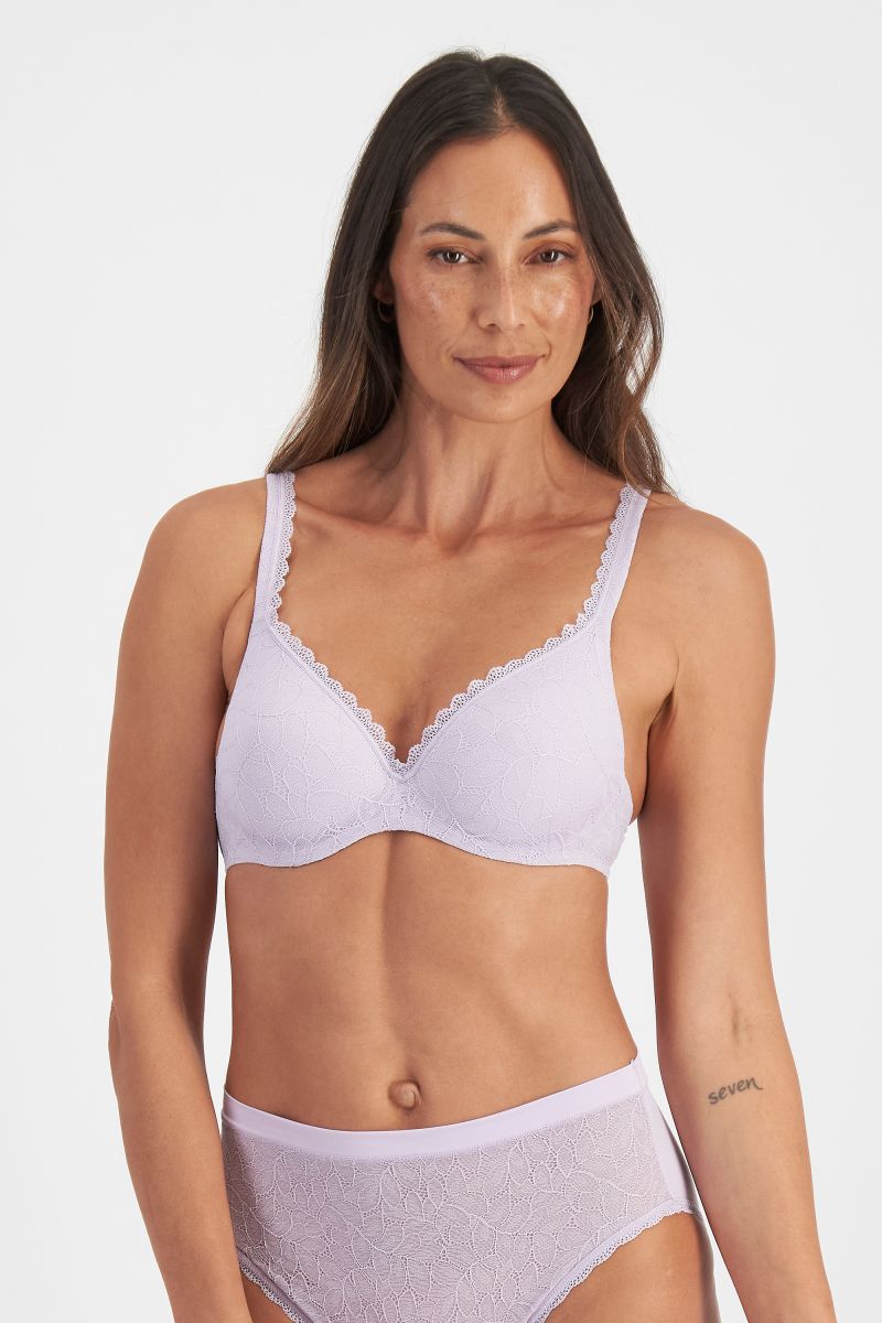 Berlei Barely There Lace Bra - Lavender