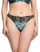 Load image into Gallery viewer, Dita Von Teese Victress Foil G-String - Kingfisher
