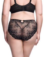 Load image into Gallery viewer, Dita Von Teese Floradora Hi Cut Brief - Black
