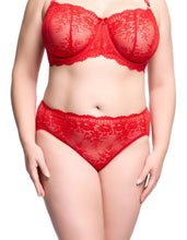 Load image into Gallery viewer, Dita Von Teese Floradora Hi Cut Brief - Flame
