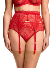 Load image into Gallery viewer, Dita Von Teese Floradora Suspender - Flame
