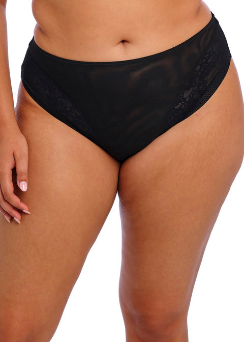 Elomi Nerina High Leg Brief - Black