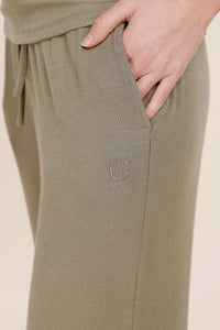 Gingerlilly Athens Ribbed Long Pants - Olive
