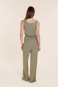 Gingerlilly Athens Ribbed Long Pants - Olive