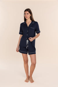 Gingerlilly Sadie Bamboo PJ Set - Navy