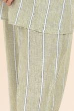 Load image into Gallery viewer, Gingerlilly Zoey Linen Sleep Pant - Olive
