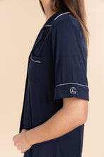 Load image into Gallery viewer, Gingerlilly Sadie Bamboo PJ Set - Navy
