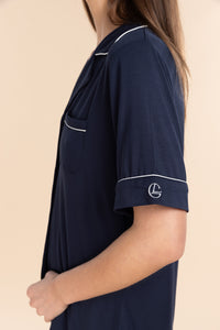 Gingerlilly Sadie Bamboo PJ Set - Navy