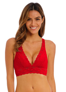 Wacoal Halo Lace Bralette - Barbados Red