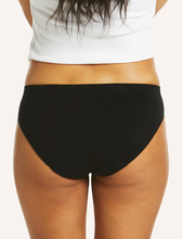 Load image into Gallery viewer, Love Luna Seamfree Period Bikini Brief - Black
