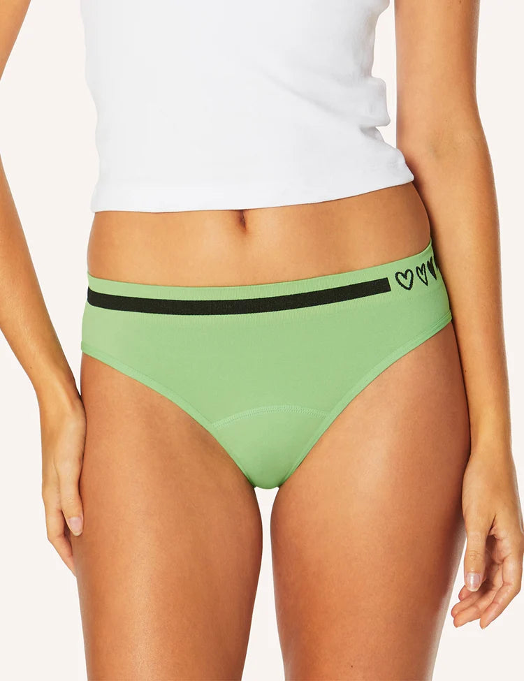 Love Luna First Period Bikini Brief - Jade