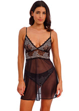 Load image into Gallery viewer, Wacoal Lace Perfection Chemise - Black/Ivory
