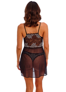 Wacoal Lace Perfection Chemise - Black/Ivory