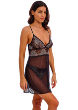 Load image into Gallery viewer, Wacoal Lace Perfection Chemise - Black/Ivory
