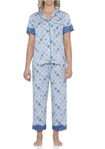 Magnolia Lounge Bamboo PJ Set - Capri Tile
