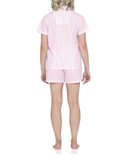 Magnolia Lounge Cotton Shortie PJ Set - Valencia Stripe
