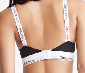 Calvin Klein Modern Cotton Lightly Lined Bralette - Black