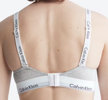 Load image into Gallery viewer, Calvin Klein Modern Cotton Lightly Lined Bralette - Grey Heather
