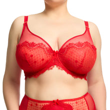 Load image into Gallery viewer, Dita Von Teese Vedette Full Figure Plunge Bra - Flame
