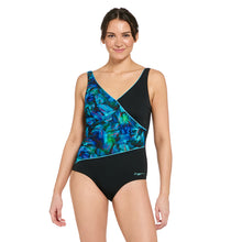 Load image into Gallery viewer, Zoggs Wrap Front One Piece - Mystic
