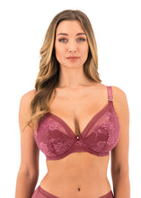 Load image into Gallery viewer, Fantasie Fusion Lace UW Plunge Bra - Rosewood
