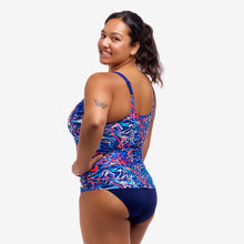 Load image into Gallery viewer, Funkita Scoop Neck Tankini - Mad Cat
