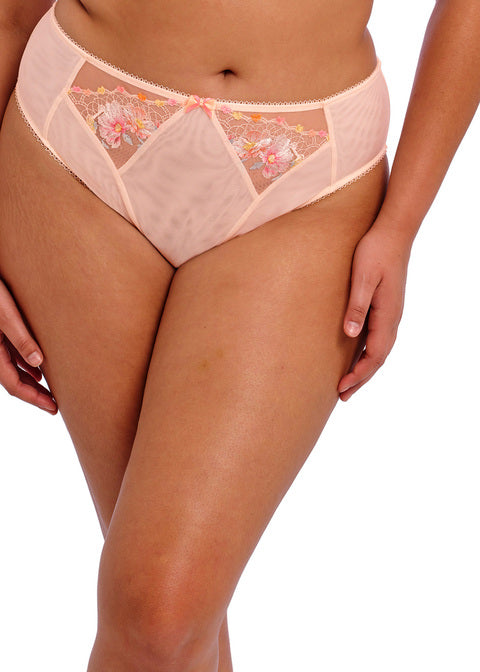 Elomi Himari High Leg Brief - Peach Whisper