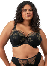 Load image into Gallery viewer, Elomi Teagan Padded Half Cup UW Bra - Black/Almond
