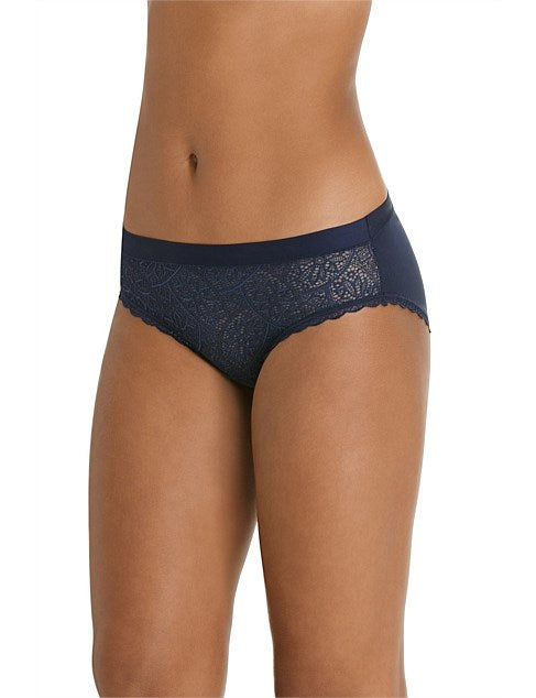 Berlei Barely There Lace Bikini - Navy