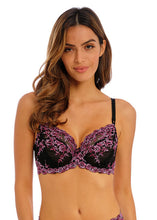 Load image into Gallery viewer, Wacoal Embrace Lace Soft Cup Bra - Black/Berry
