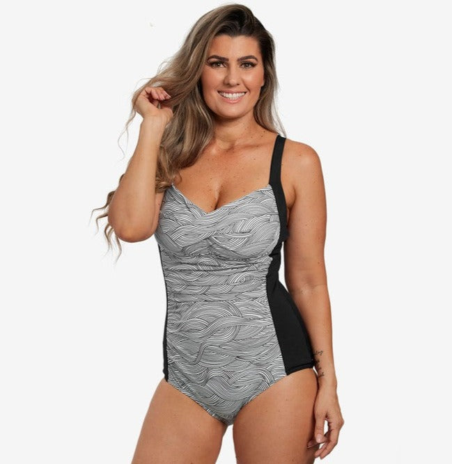Funkita Ruched One Piece - Ice Current